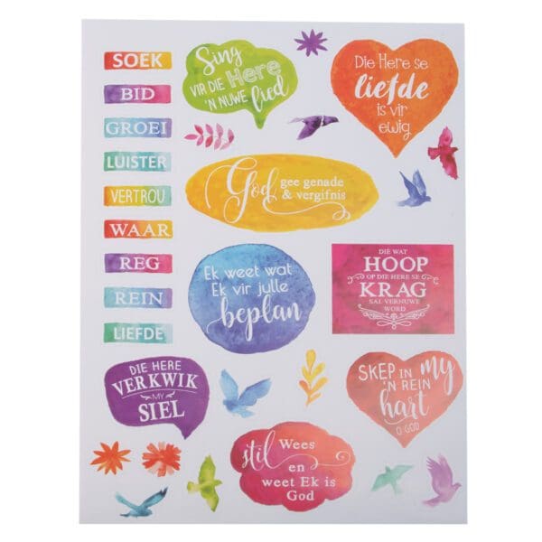 Drie Plakker Bladsye (Set Of 3)(Journaling Stickers) - Image 18
