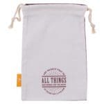 All Things God Works For The Good Small Cotton Drawstring Bag - Romans 8:28 - Image 9