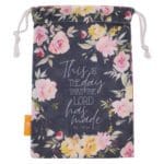 This Is The Day Small Cotton Drawstring Bag - Psalm 118:24 - Image 9