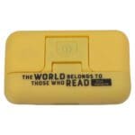 The World Belongs To Those Who Read Yellow Glow In The Dark Book Light - Image 17