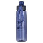 Play Hard, Pray Harder - Never Stop Praying Purple Plastic Water Bottle - Image 18