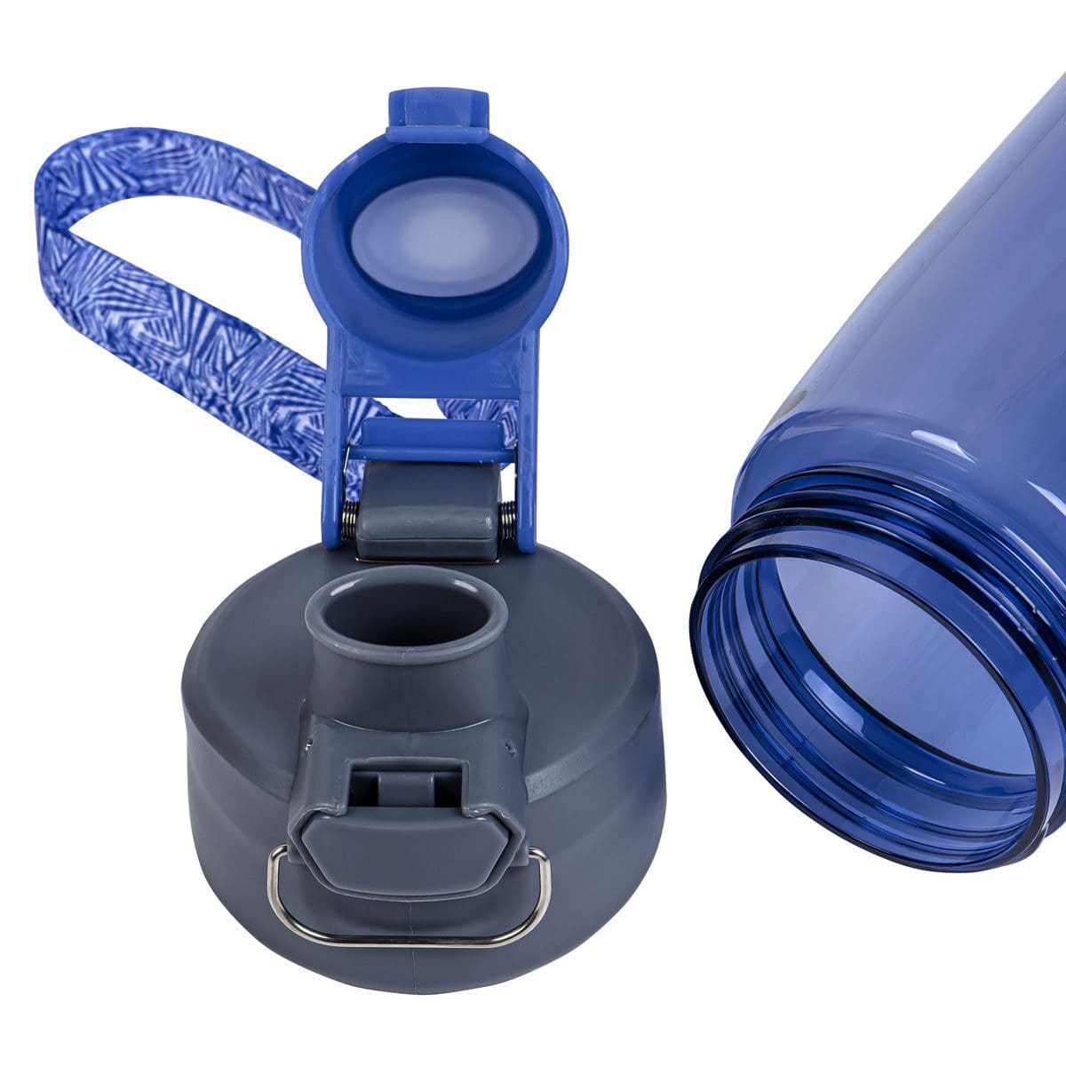 6006937158078_feature2 Play Hard, Pray Harder - Never Stop Praying Purple Plastic Water Bottle - Image 20