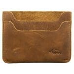 Genuine African Leather Light Brown Card Holder - Image 12