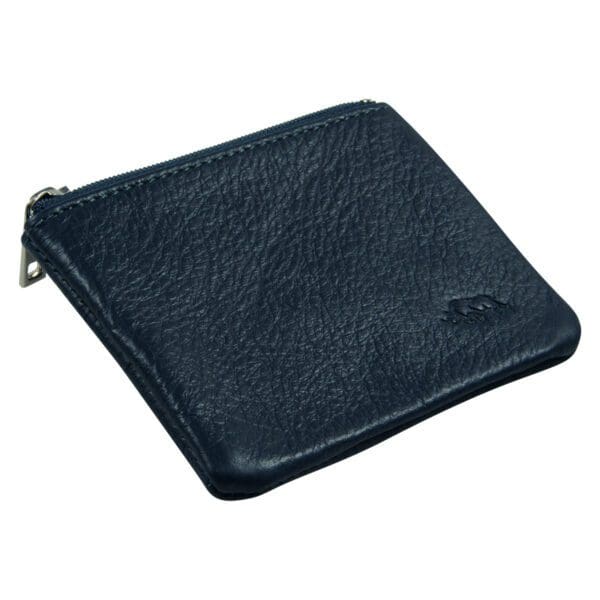 Genuine African Leather Navy Small Coin Purse - Image 26