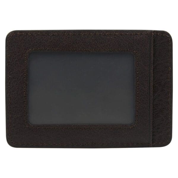 Genuine African Leather Dark Brown Card And ID Holder - Image 21