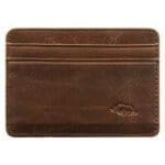 Genuine African Leather Brown Card And ID Holder - Image 12