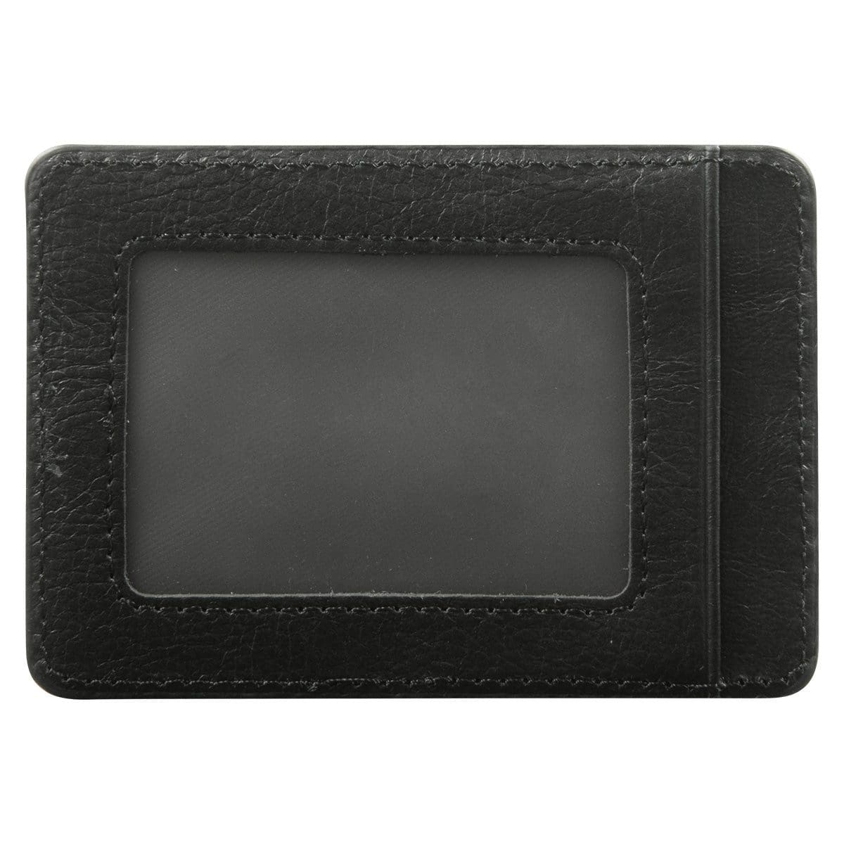 6006937162051_back Genuine African Leather Gloss Black Card And ID Holder - Image 13