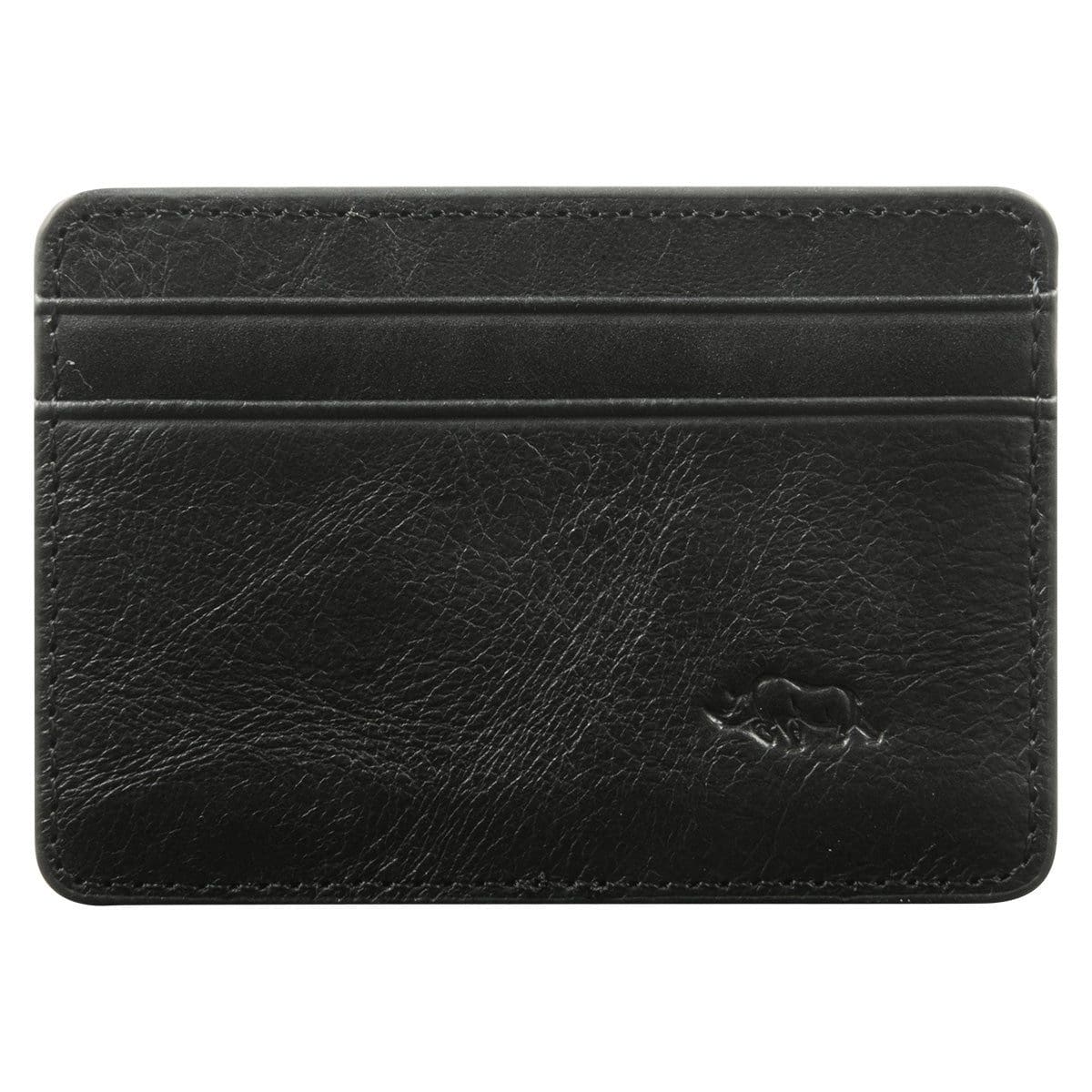 6006937162051_front_b8cc6dcb-7231-46fb-a29b-fe22258e9763 Genuine African Leather Gloss Black Card And ID Holder - Image 12