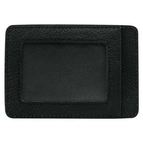 Genuine African Leather Matt Black Card And ID Holder - Image 21