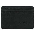 Genuine African Leather Matt Black Card And ID Holder - Image 20