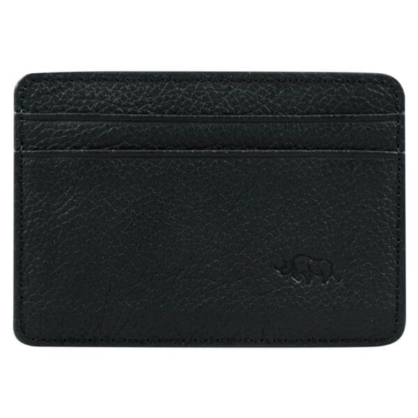 Genuine African Leather Matt Black Card And ID Holder - Image 20