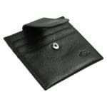 Genuine African Leather Black Wallet With Clip Closure - Image 20