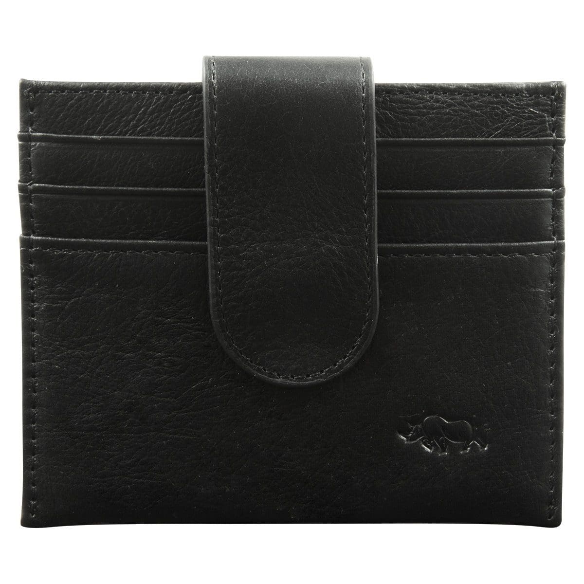 6006937162099_front Genuine African Leather Black Wallet With Clip Closure - Image 17