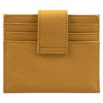 Genuine African Leather Yellow Wallet With Clip Closure - Image 25