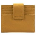 Genuine African Leather Yellow Wallet With Clip Closure - Image 25