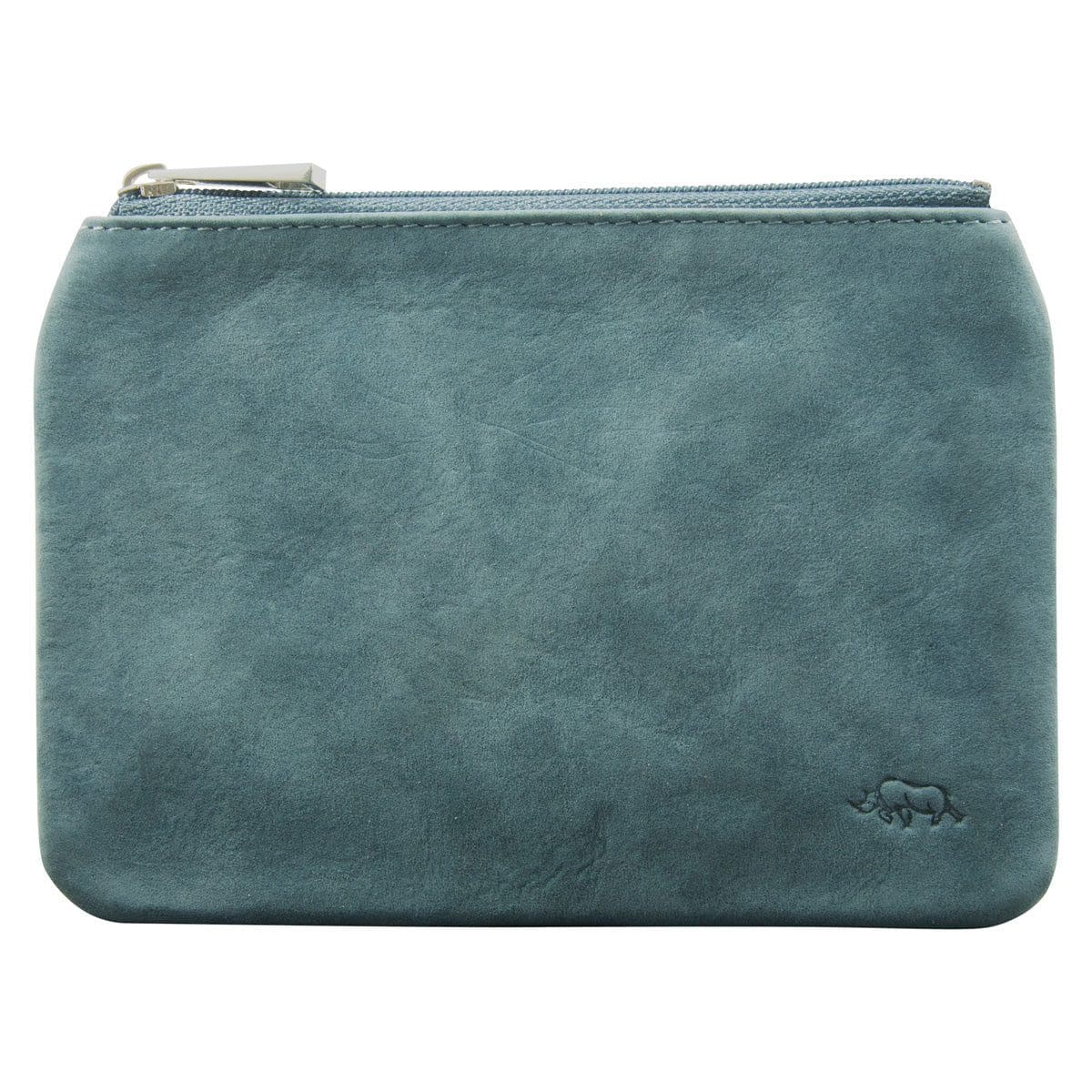 6006937162259_front Genuine African Leather Medium Blue Coin Purse - Image 15