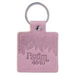Be Still and Know Metal and Faux Leather Key Ring - Image 10