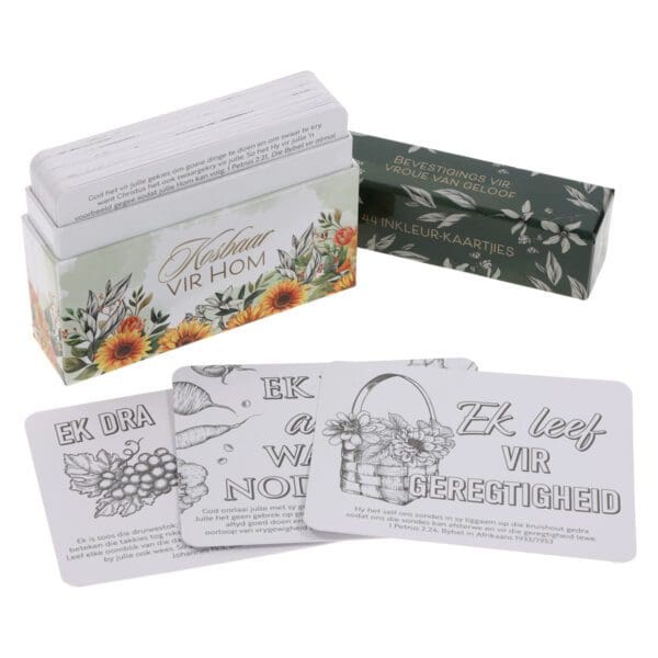 Kosbaar vir Hom: Bevestigings vir Vroue van Geloof Afrikaans Coloring Boxed Cards - Image 24