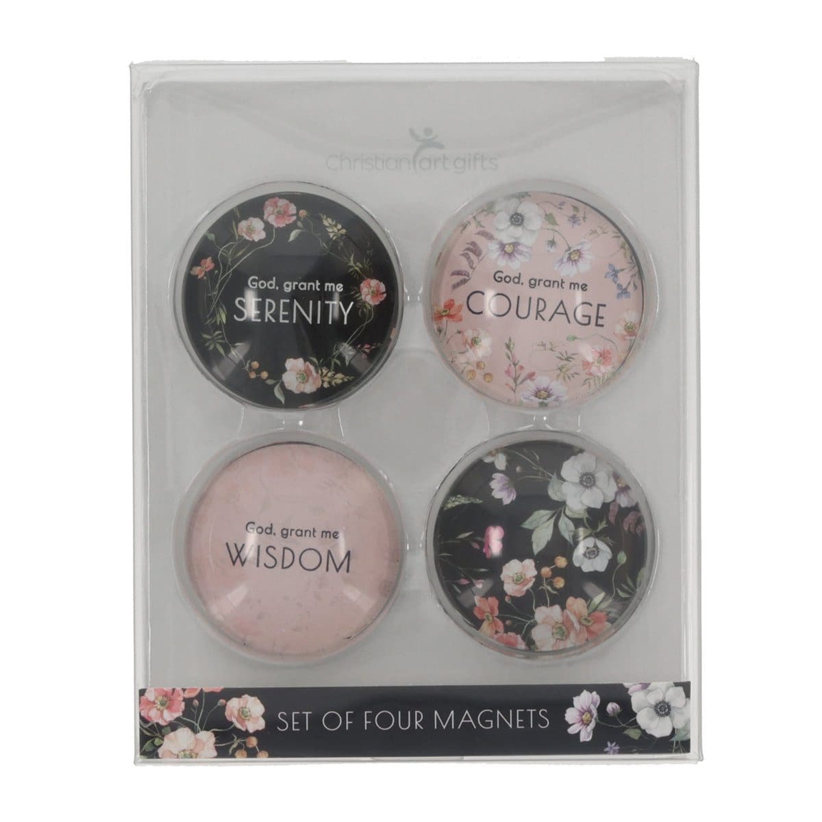 6006937169036_front Serenity Prayer Four-Piece Glass Magnetic Set - Image 13