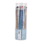 Floral Blue and Peach Tub of 50 Pencils - Image 20