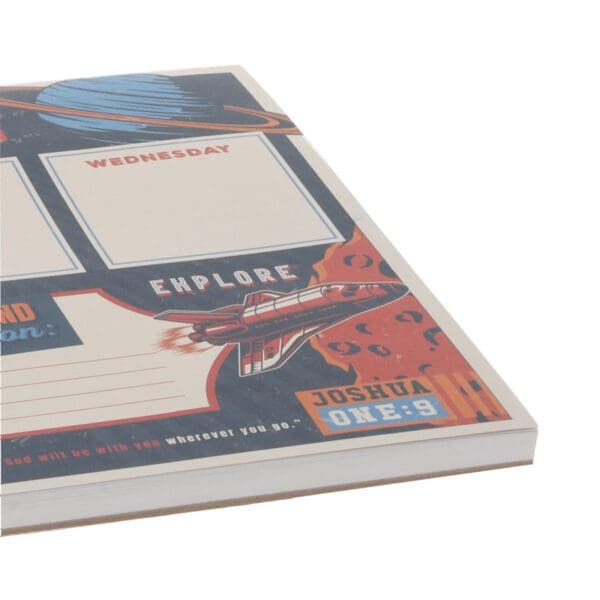 A4 Weekly Desk Planner For Boys - Strong and Courageous - Image 15