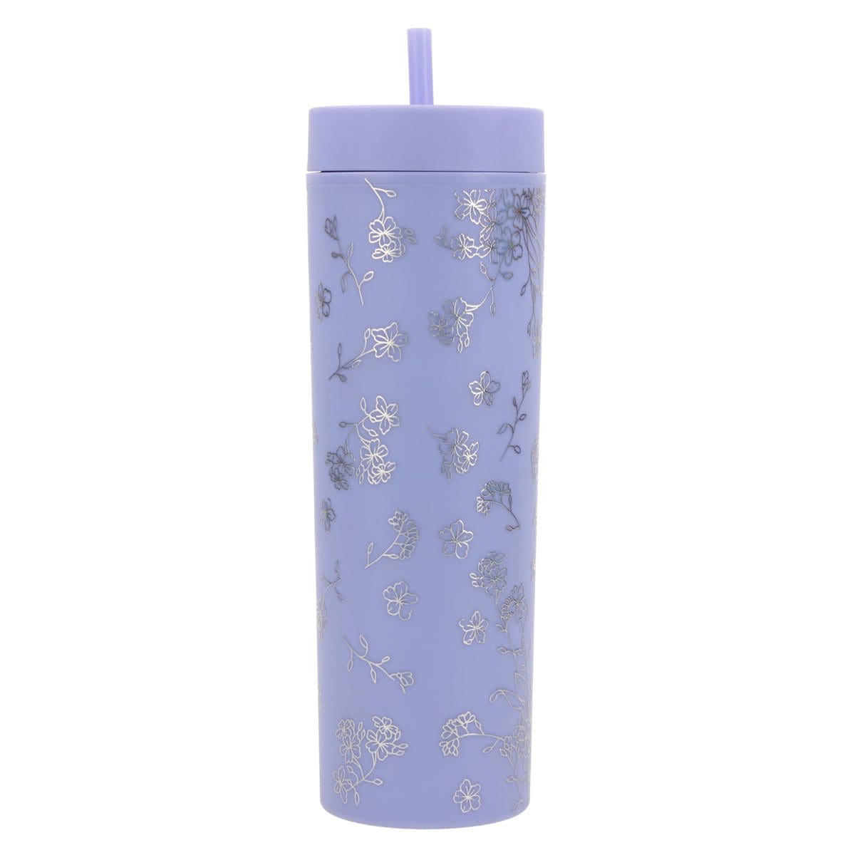 6006937171398_back He Has Made Everything Beautiful Lavender Plastic Travel Tumbler with Straw - Image 17