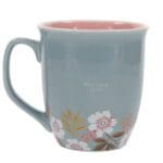 With God All Things Are Possible Teal Ceramic Mug with Pink Interior - Image 14