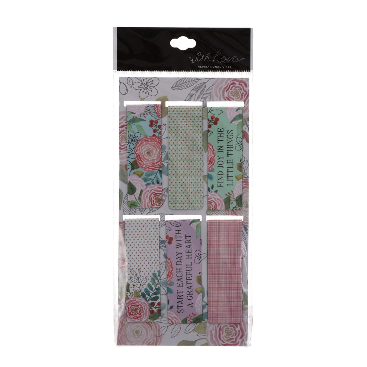6006937172388_back Find Joy in the Little Things Six-Piece Magnetic Bookmark Set - Image 11