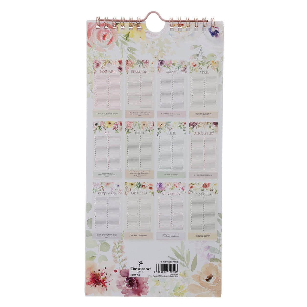 6006937172593_back Die Here Is Goed vir Hulle wat op Hom Wag en Hom Soek Afrikaans Special Days Calendar - Image 11