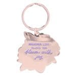 Wherever Life Plants You Bloom with Joy Metal Key Ring - Image 2