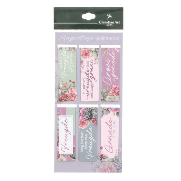Vind Vreugde Afrikaans Six-Piece Magnetic Bookmark Set - Image 3