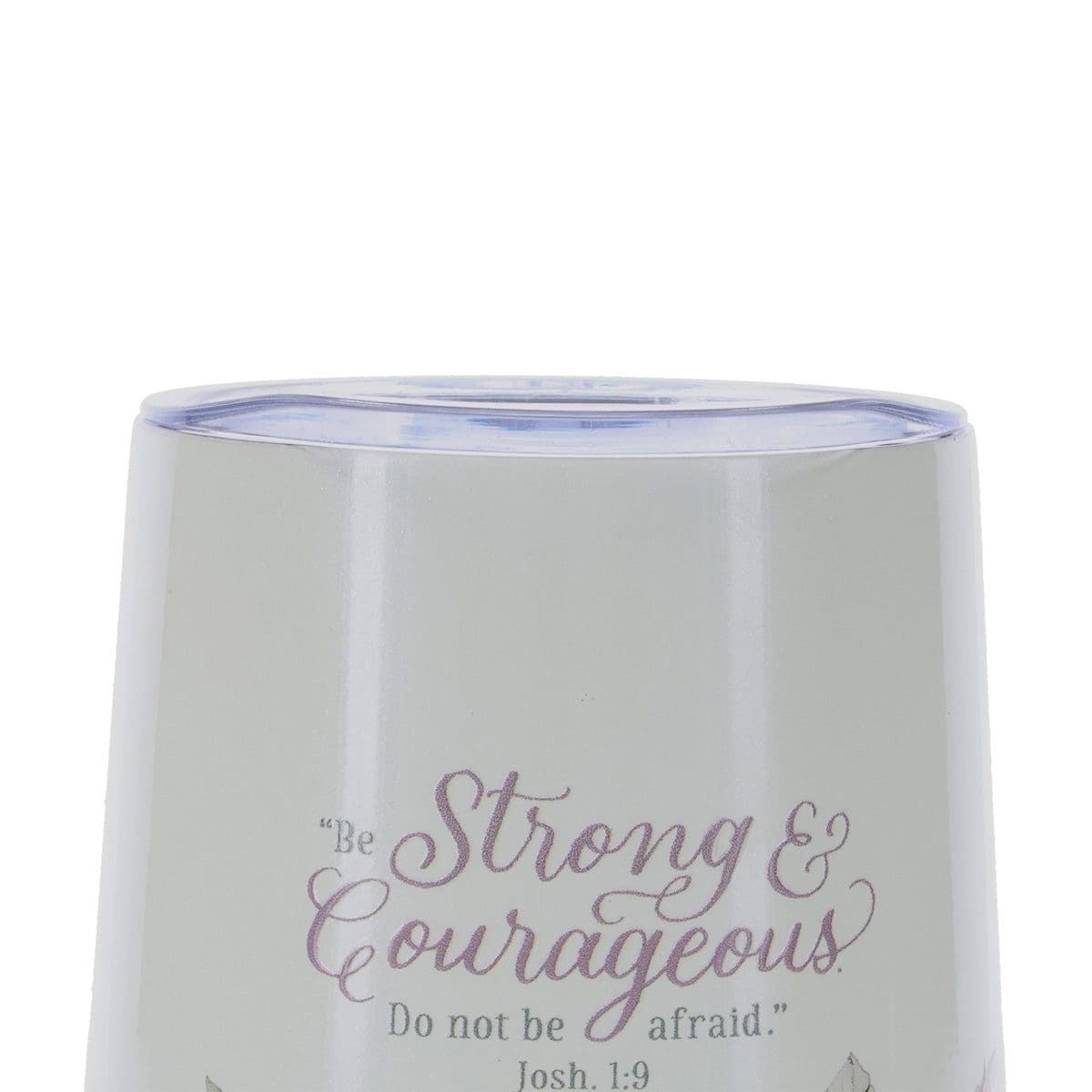 6006937174740_feature2 Be Strong and Courageous, Do Not Be Afraid Stainless Steel Travel Mug - Image 5