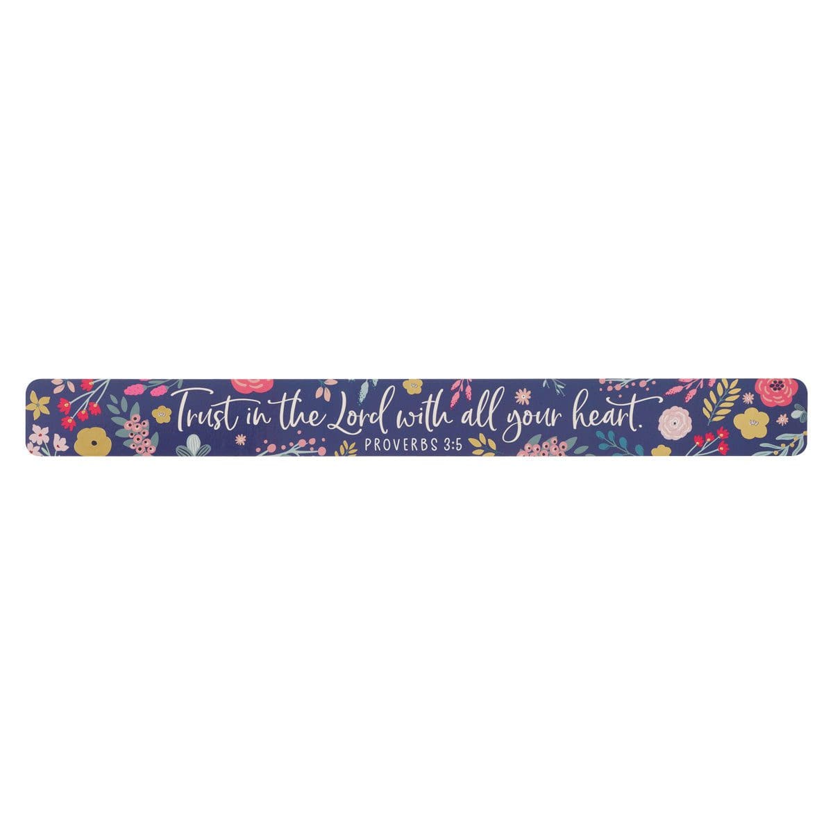 6006937174849_front Trust in the Lord with all Your Heart Large Blue Magnetic Strip - Image 1