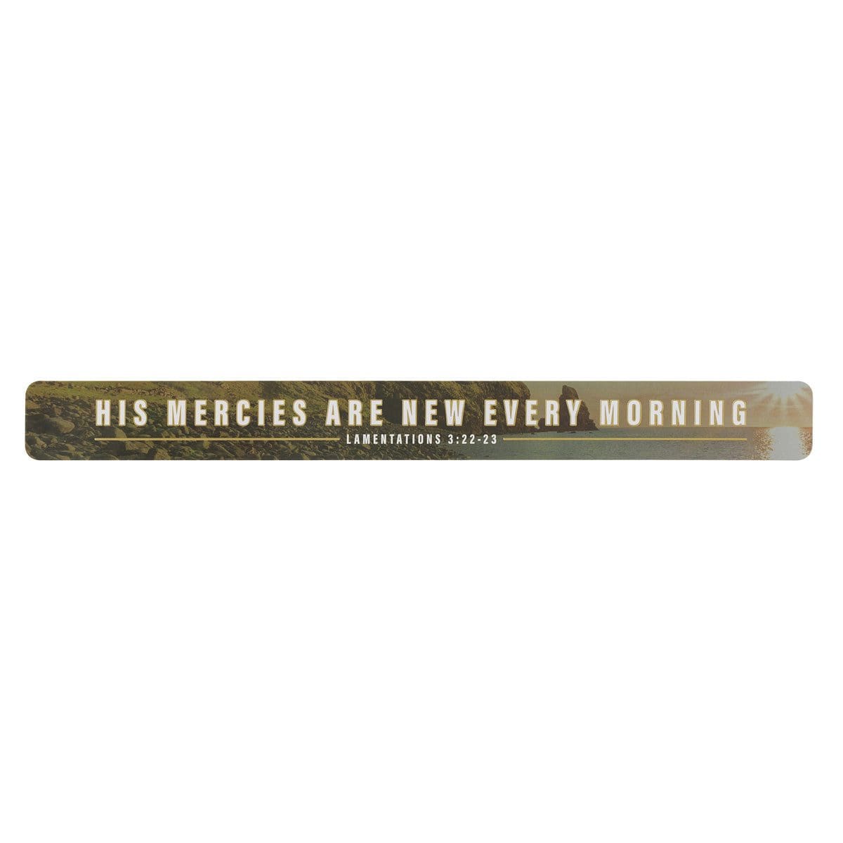 6006937174887_front His Mercies Are New Large Magnetic Strip - Image 1