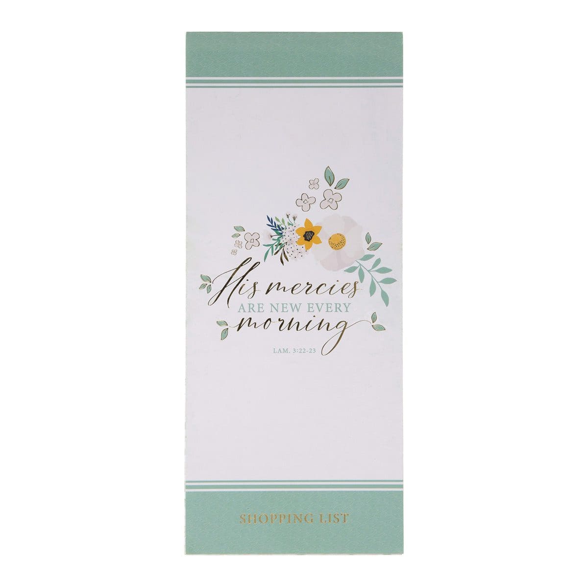 6006937174948_front His Mercies Are New Every Morning Magnetic Notepad - Image 1