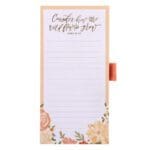Consider How the Wildflowers Grow Magnetic Notepad with Pen - Image 4