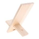 She Is Clothed with Strength and Dignity Wooden Phone Stand - Image 2