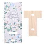 She Is Clothed with Strength and Dignity Wooden Phone Stand - Image 3