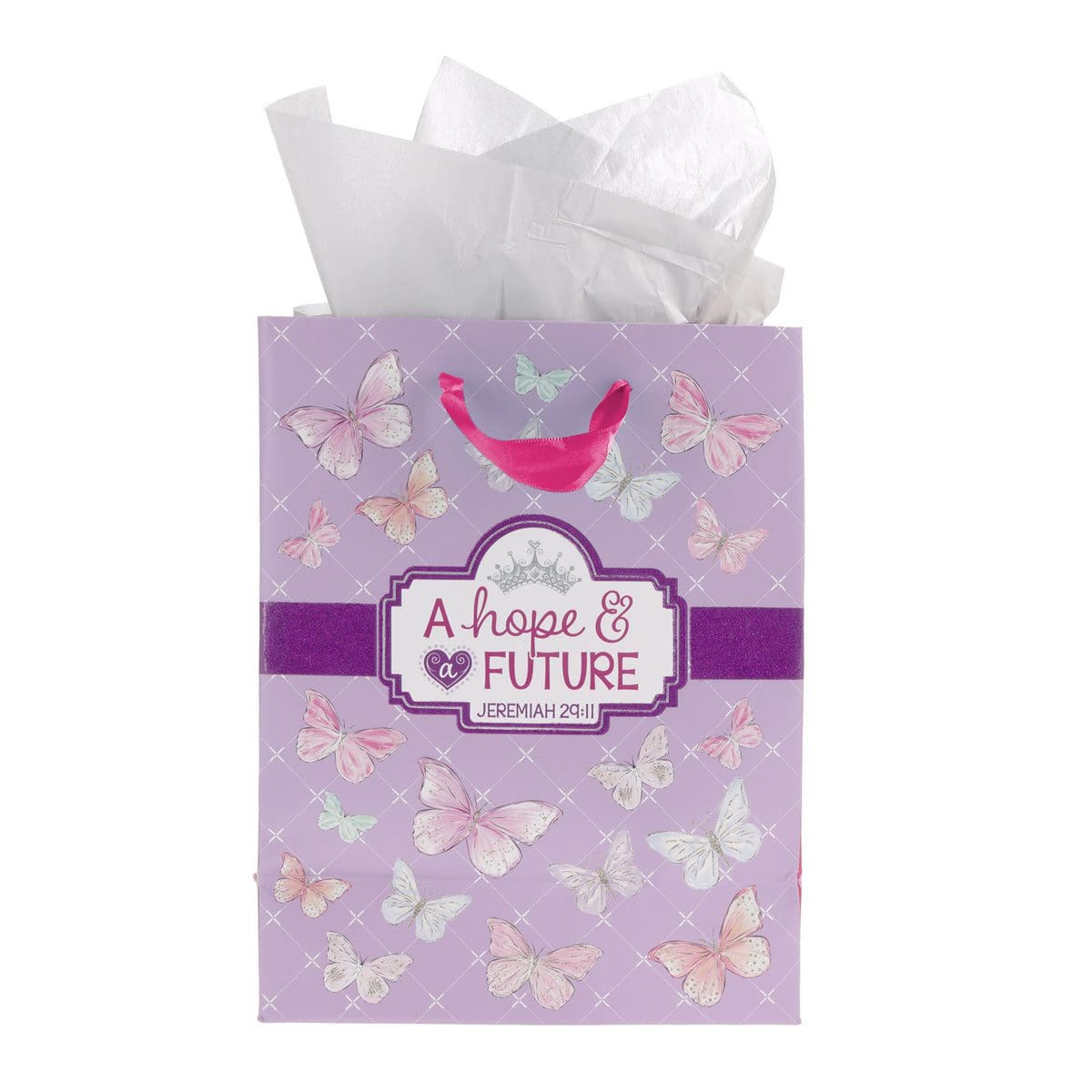 6006937176621_back God's Princess Medium Gift Bag with Gift Tag - Image 2