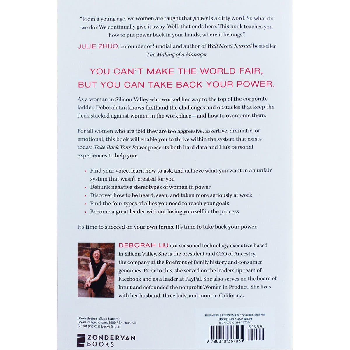 9780310367031_back Take Back Your Power: 10 New Rules For Women At Work (Paperback) - Image 10
