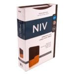 NIV Chocolate & Amber Two Tone Faux Leather Holy Bible Larger Print - Image 26