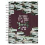 Between The Pages Of A Book Is A Lovely Place To Be Large Hardcover Wirebound Journal - Image 9