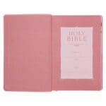 NLT Pink Pattern Faux Leather Standard Bible Thumb Indexed - Image 4