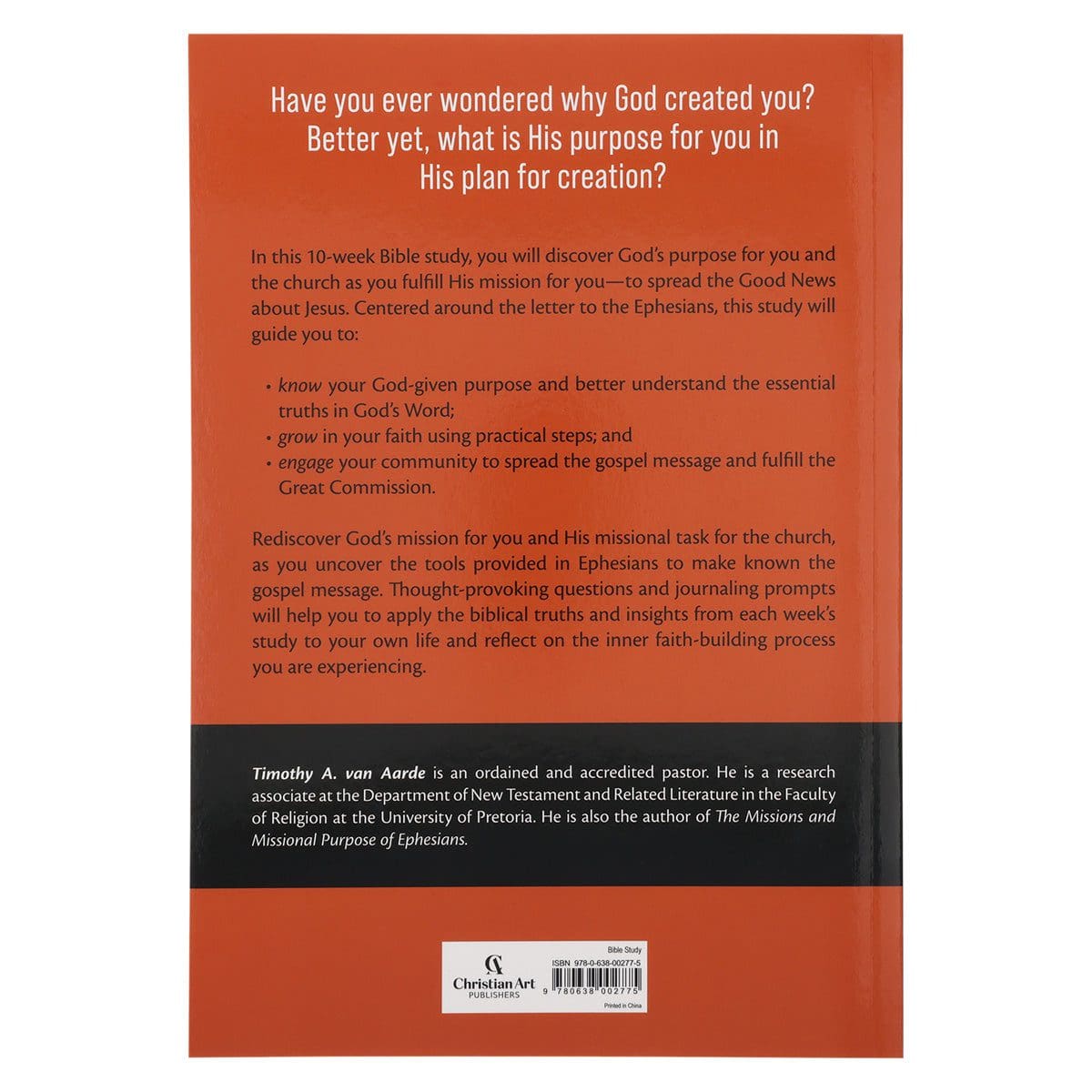 9780638002775_back Discovering Your Purpose in God’s Plan Bible Study - 10 Studies from Ephesians PB - Image 5