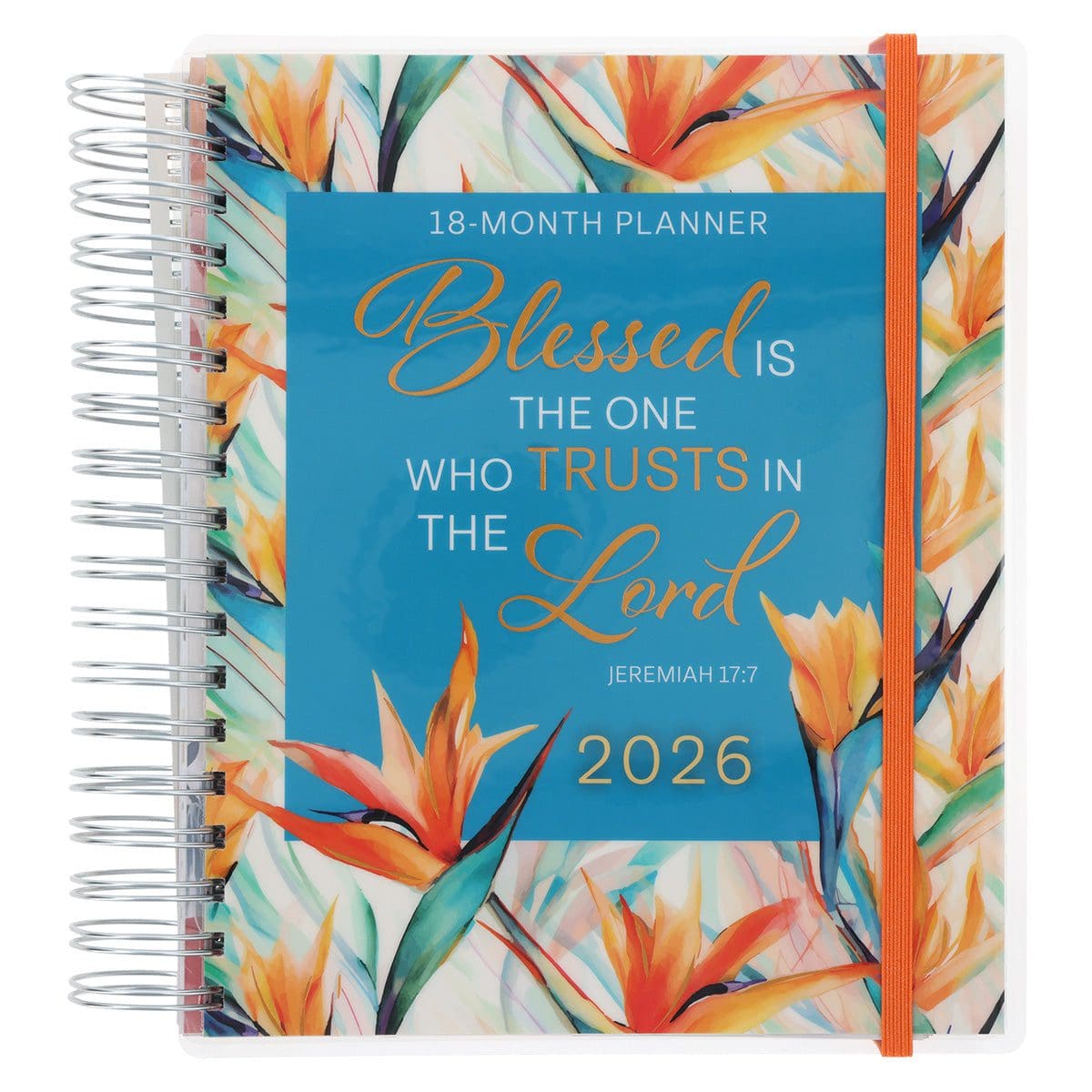 9780638003734_front 2026 Diary - 18-Month Planner for Women - Blessed Is the One - Wirebound - Image 1