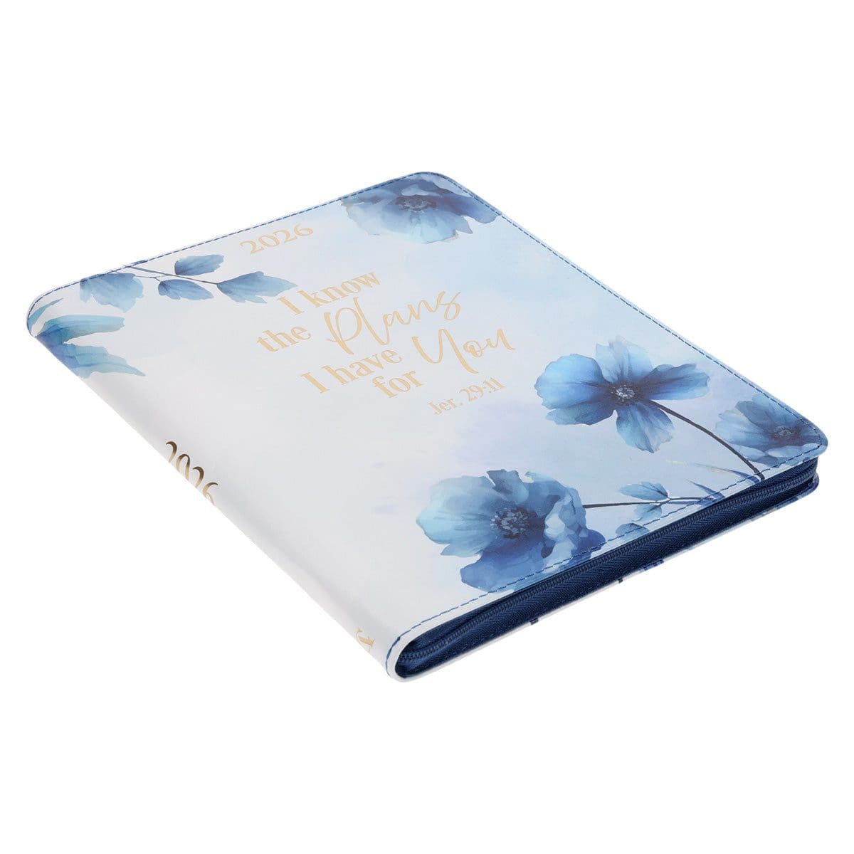 9780638003765_feature1 2026 Diary - 18-Month Planner for Women - I Know the Plans - Faux Leather with Zip - Image 3