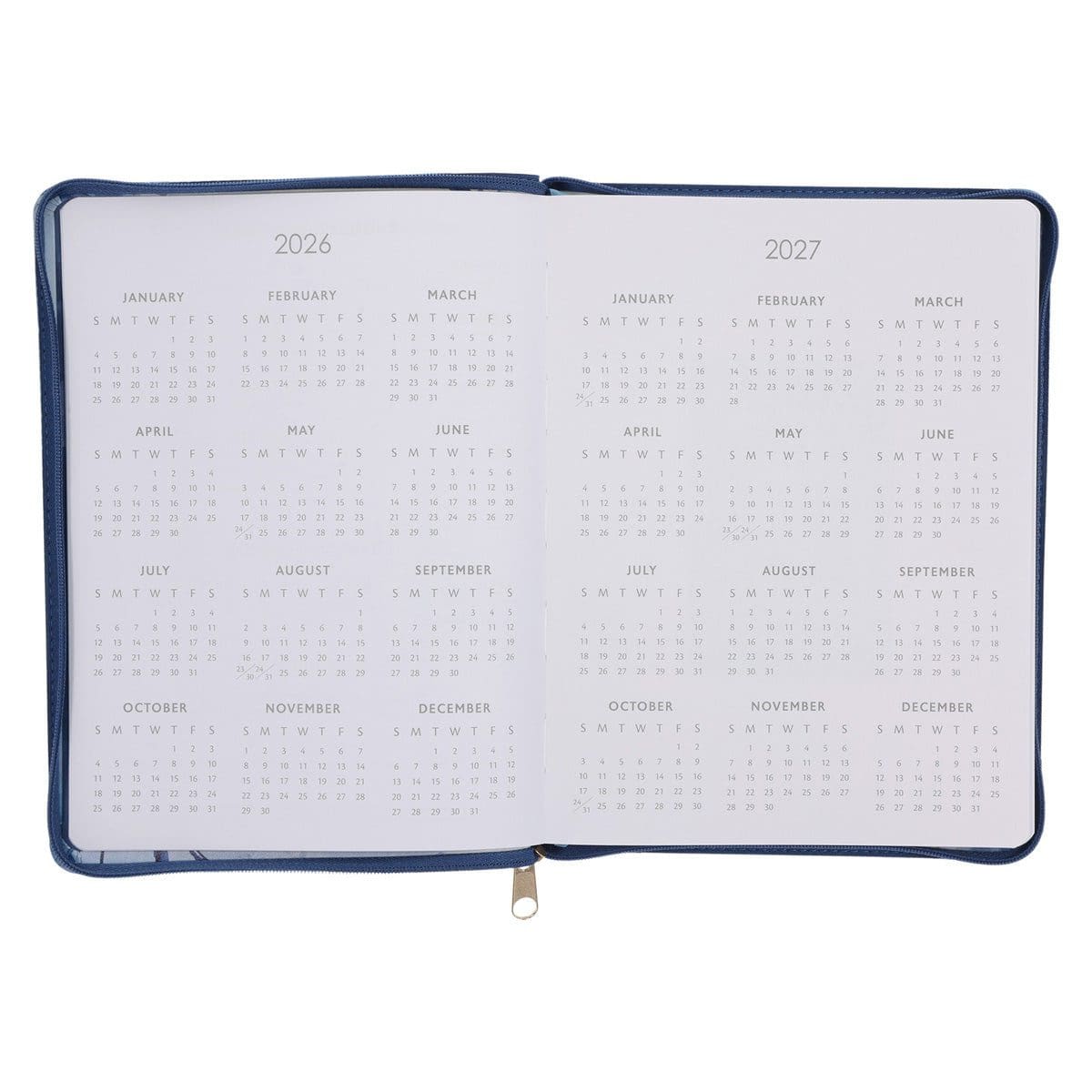 9780638003765_feature2 2026 Diary - 18-Month Planner for Women - I Know the Plans - Faux Leather with Zip - Image 4