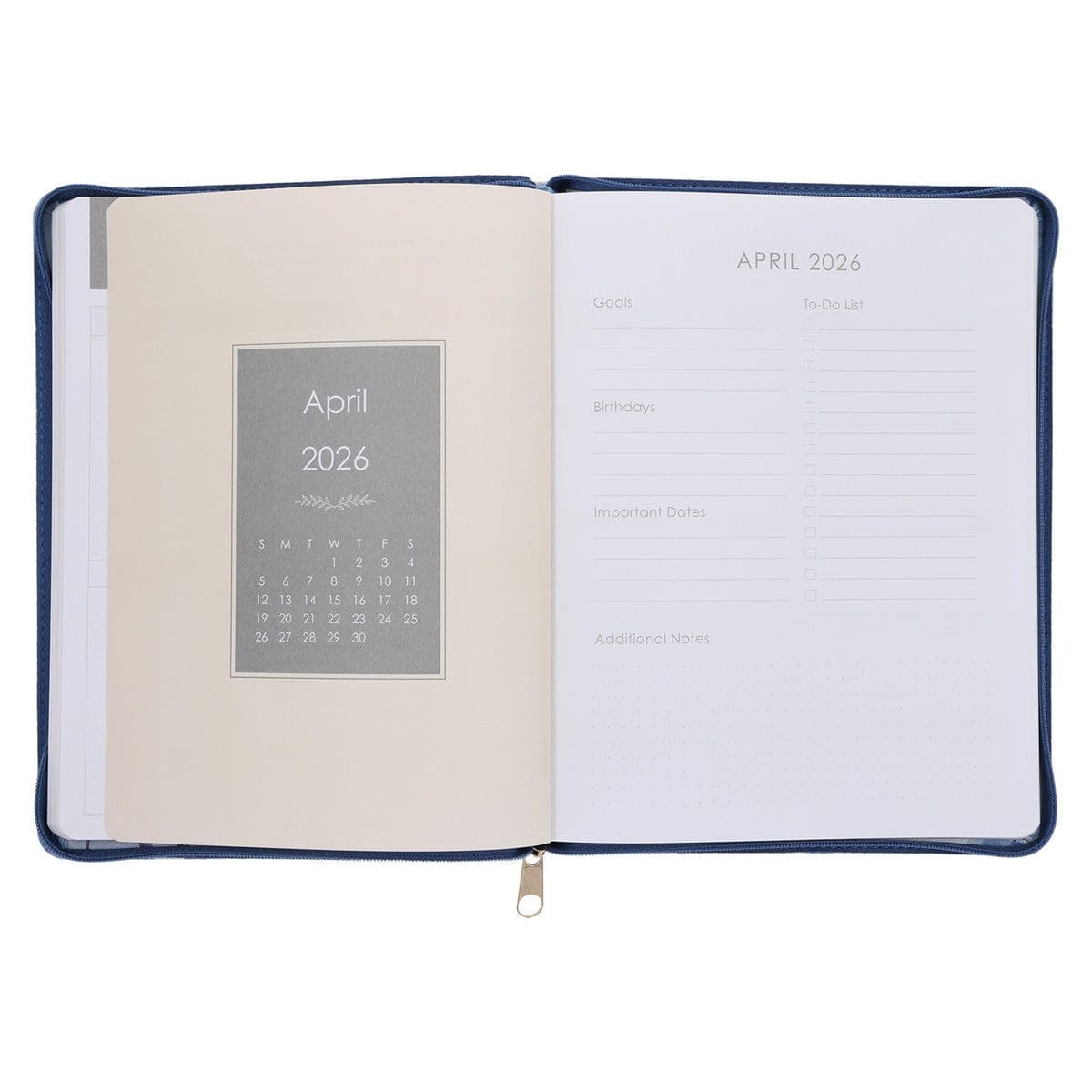 9780638003765_feature3 2026 Diary - 18-Month Planner for Women - I Know the Plans - Faux Leather with Zip - Image 5