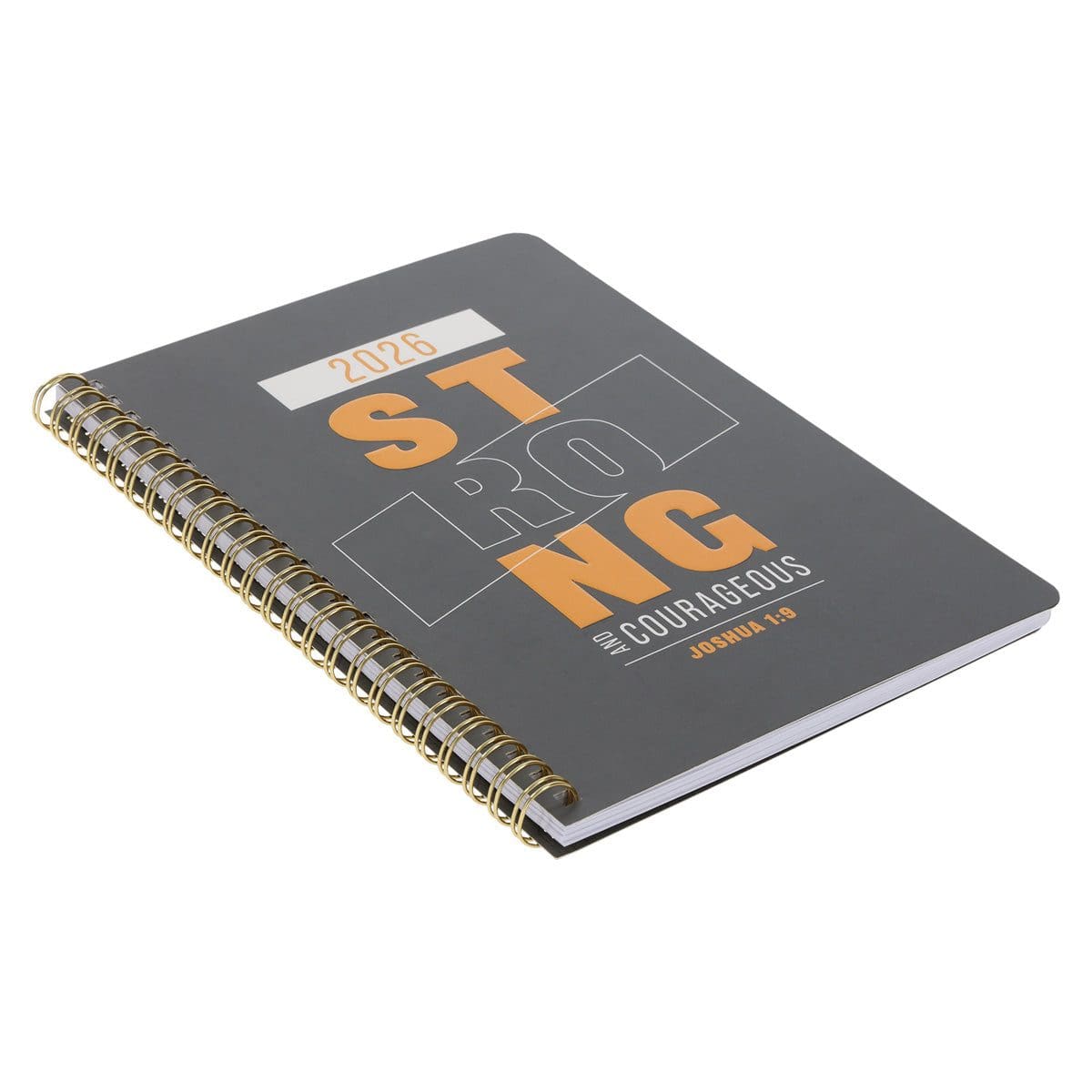 9780638003772_feature1 2026 Diary - Daily Planner - Strong and Courageous - Wirebound - Image 3