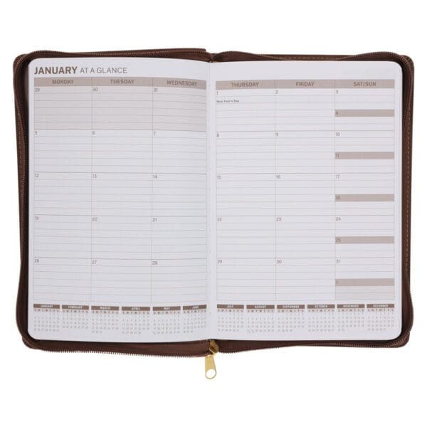 2026 Angus Buchan Diary - Daily Planner - Stand Firm in the Faith - Faux Leather with Zip - Image 5